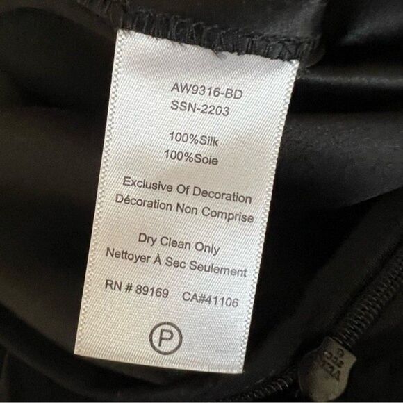 NWOT ATM Anthony Thomas Melillo 100% Silk Elastic Waist Black Jumpsuit SZ Small - Picture 13 of 15